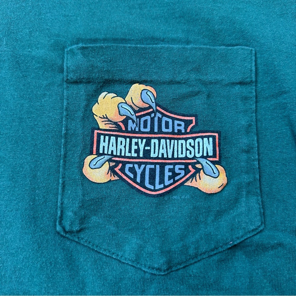 Vintage 1994 Harley Davidson R.K. Stratman eagle talon pocket tee Medium - Picture 5 of 7